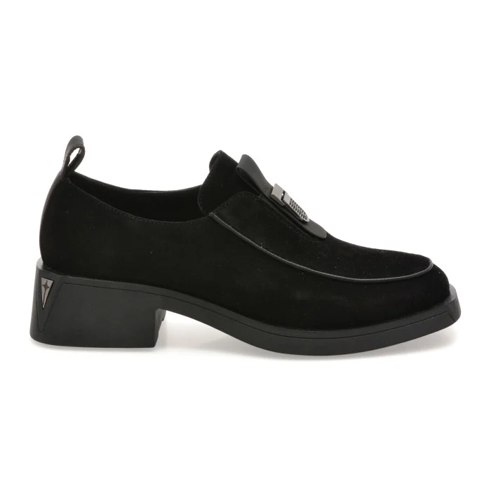 Pantofi EPICA negri, LD1139, din piele intoarsa
