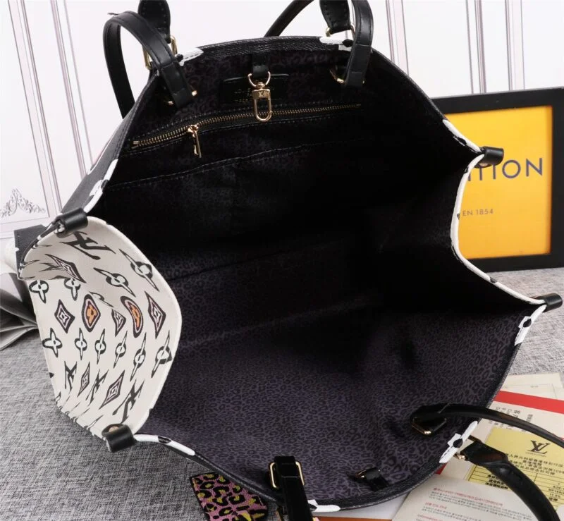 Louis Vuitton Onthego Gm Carryall Black/Brown