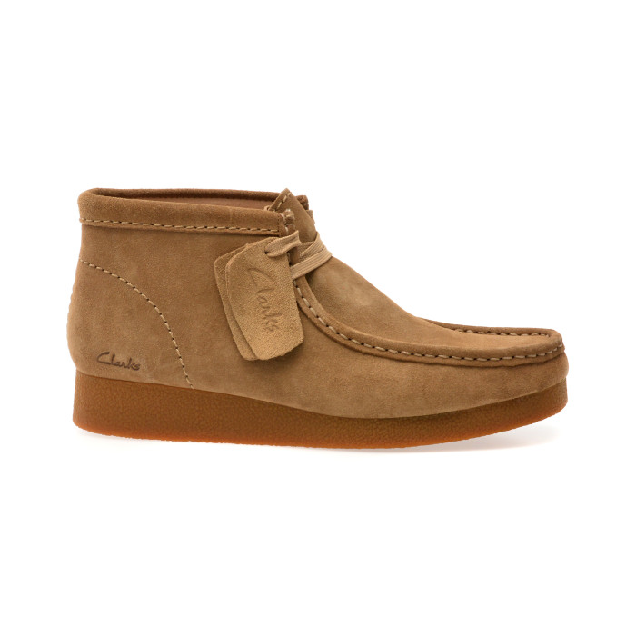 Ghete CLARKS maro, WALEVBT, din piele intoarsa