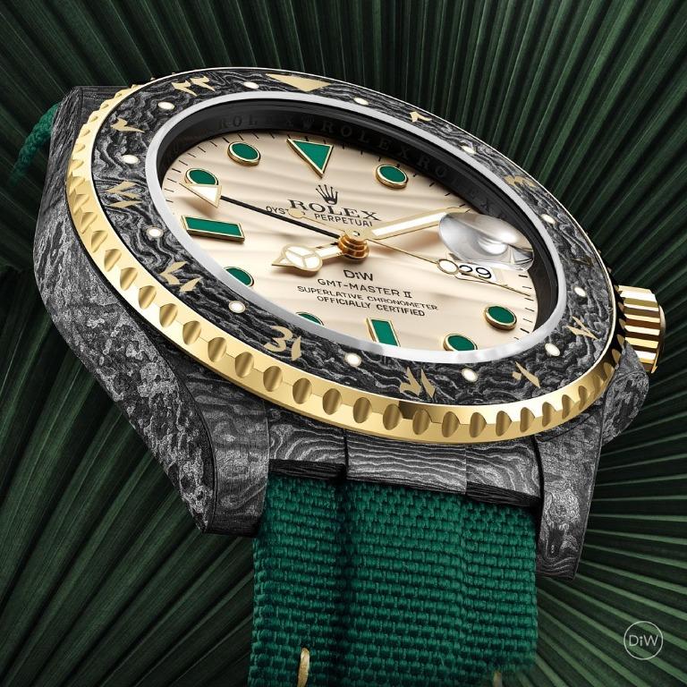 Rolex DiW NTPT Carbon GMT Master 2 OASIS