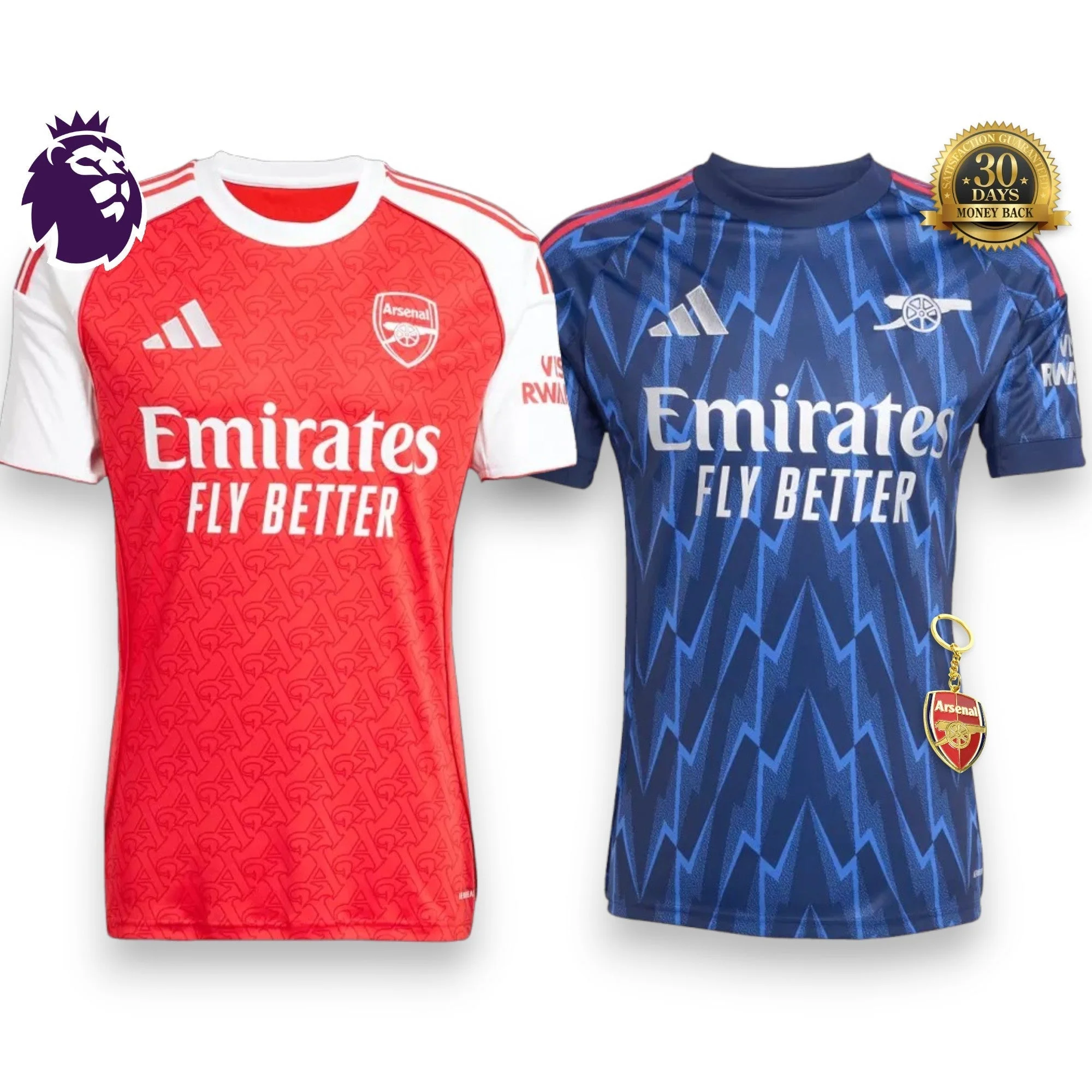 Combo Arsenal Home + Away Jerseys 2025/2026