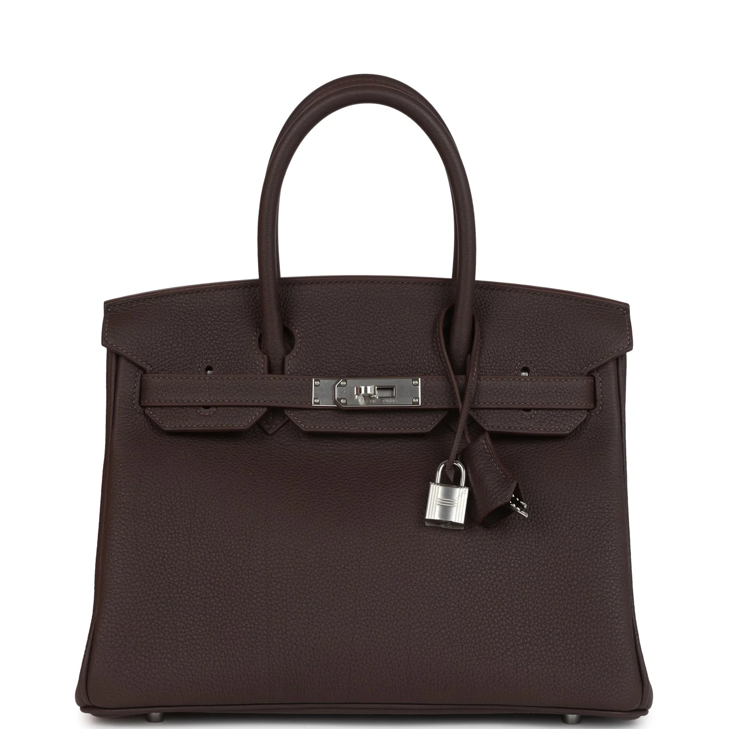 Hermes Birkin 30 Chocolat Togo Palladium Hardware