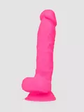 SILEXD Dual Density Pink Silicone Realistic Dildo 7 Inch