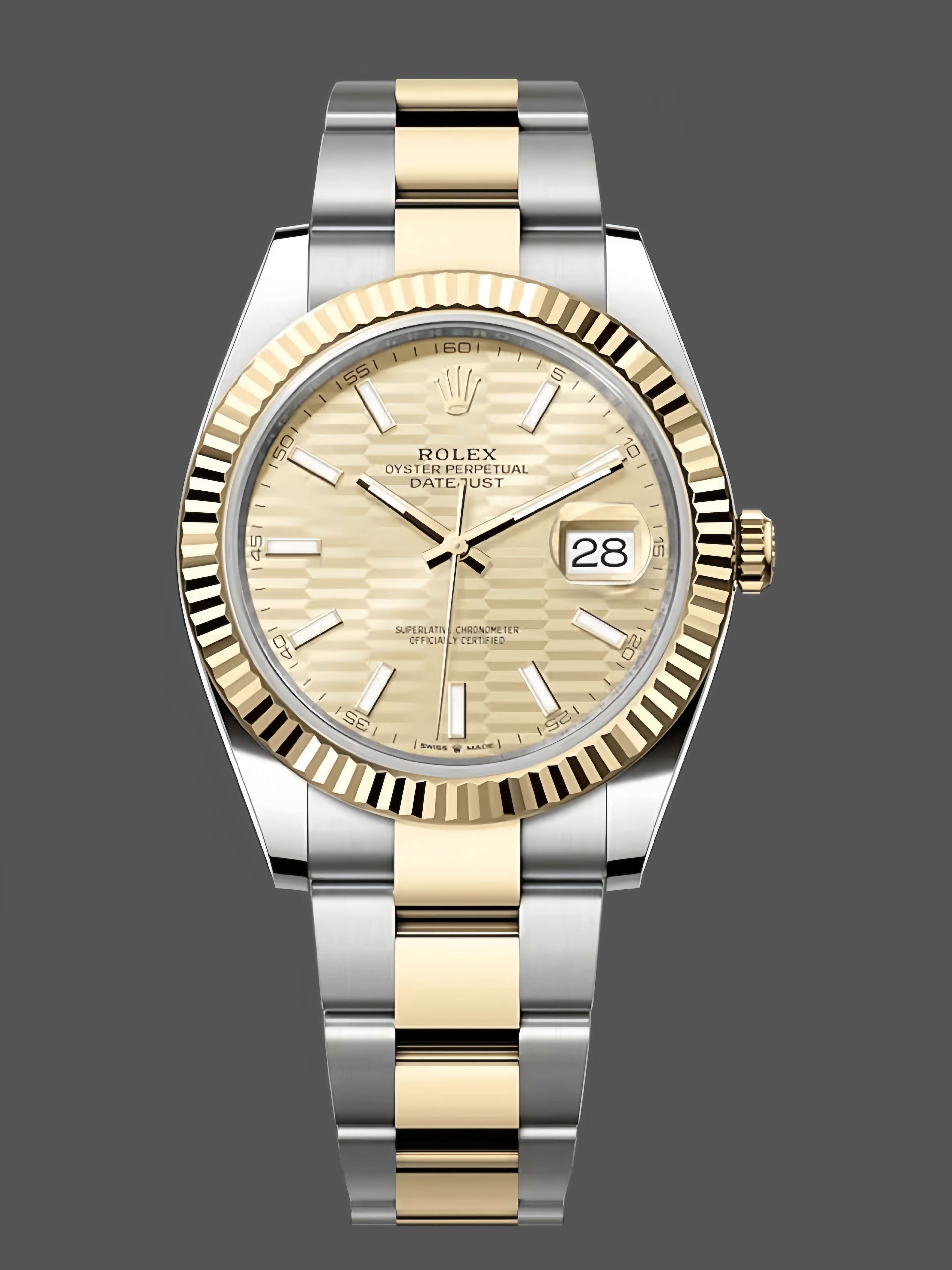 Rolex Datejust 41 Oystersteel & 18K Yellow Gold 126333 0021 Men's Watch