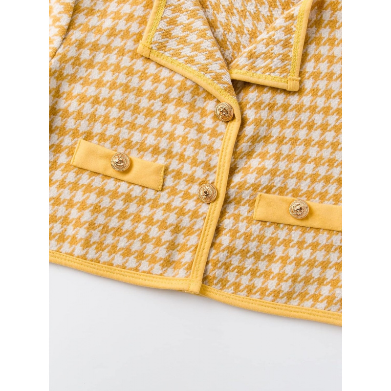 Girl's 2 Piece Houndstooth Outfits