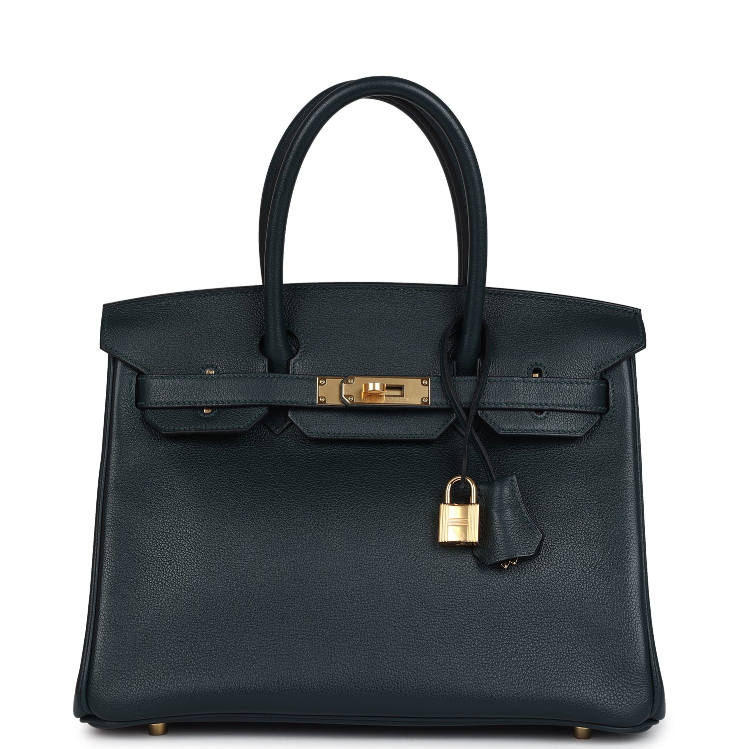 Hermes Birkin 30 Vert Cypress Taurillon Novillo Gold Hardware