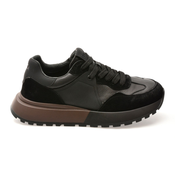 Pantofi sport EPICA negri, LN41, din piele naturala