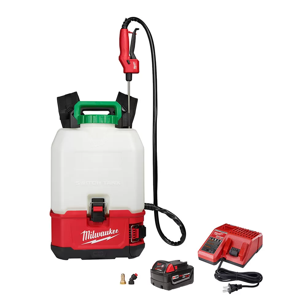 Milwaukee 2820-21PS M18 18V 4 Gallon Switch Tank Backpack Sprayer Kit