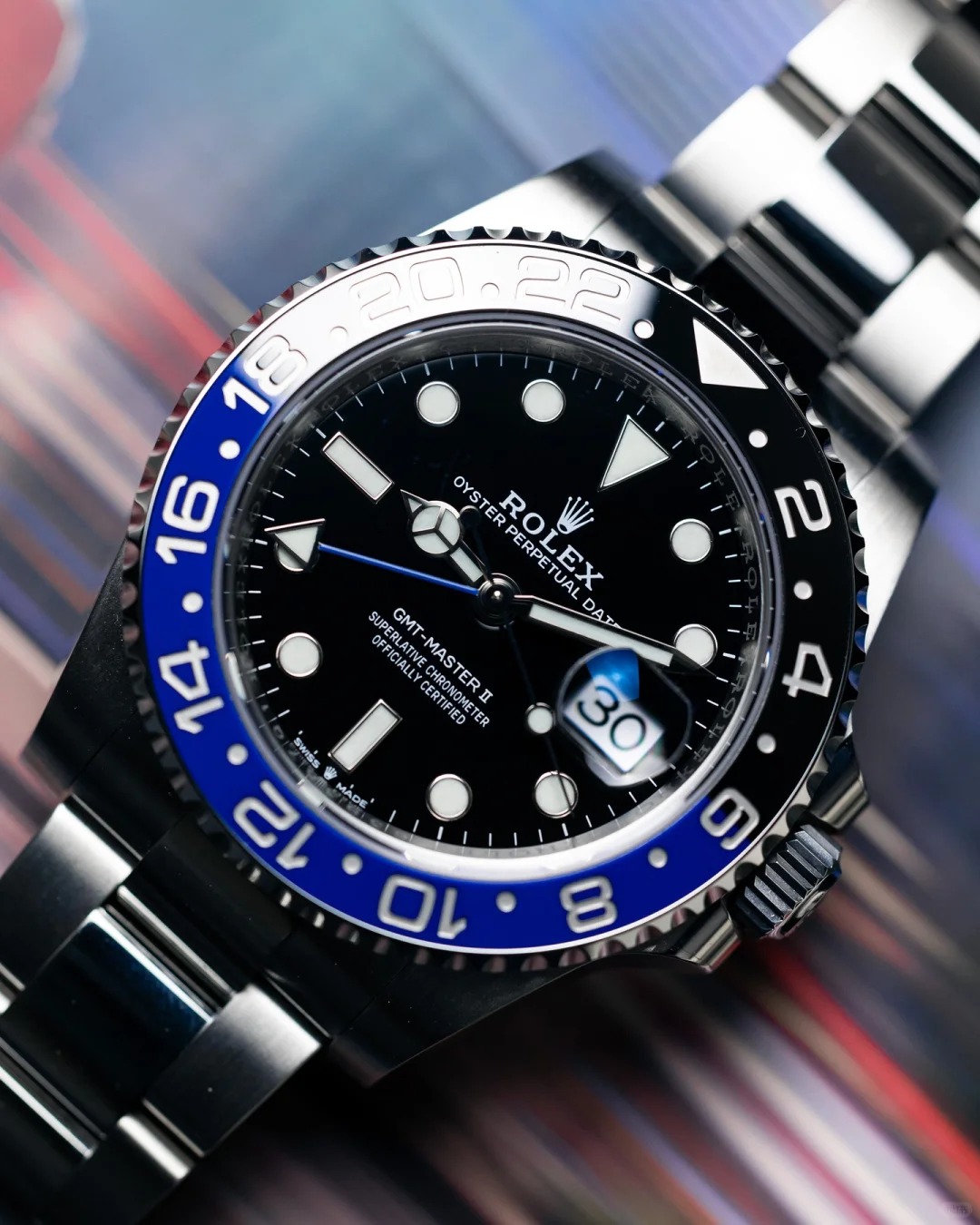 Rolex GMT Master ll Batman Oyster Bracelet Men's Watch M126710BLNR-0003