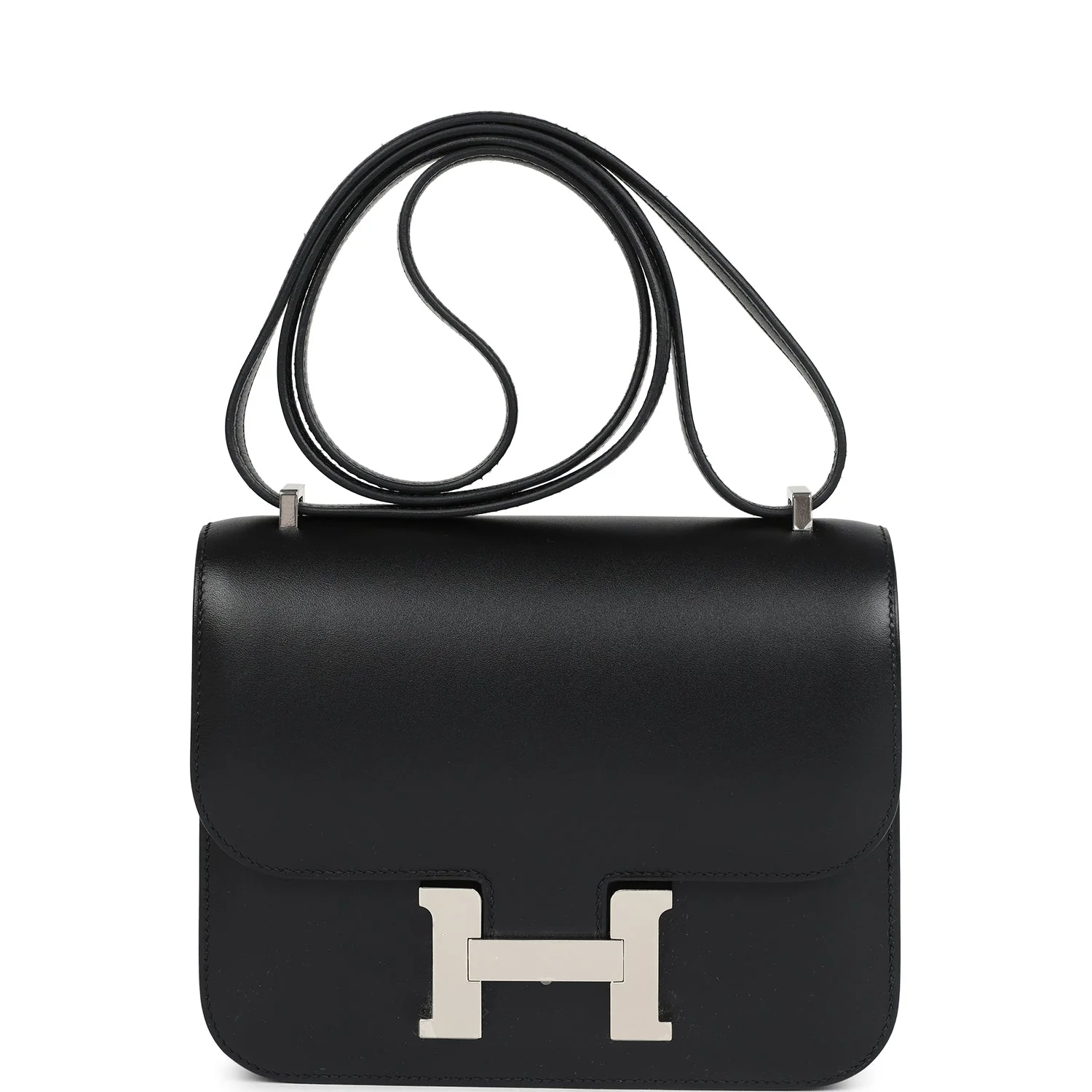 Hermes Constance 18 Black Tadelakt Palladium Hardware
