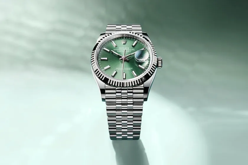 Classic watches DATEJUST 31 Oyster, 31 mm, Oystersteel and white gold