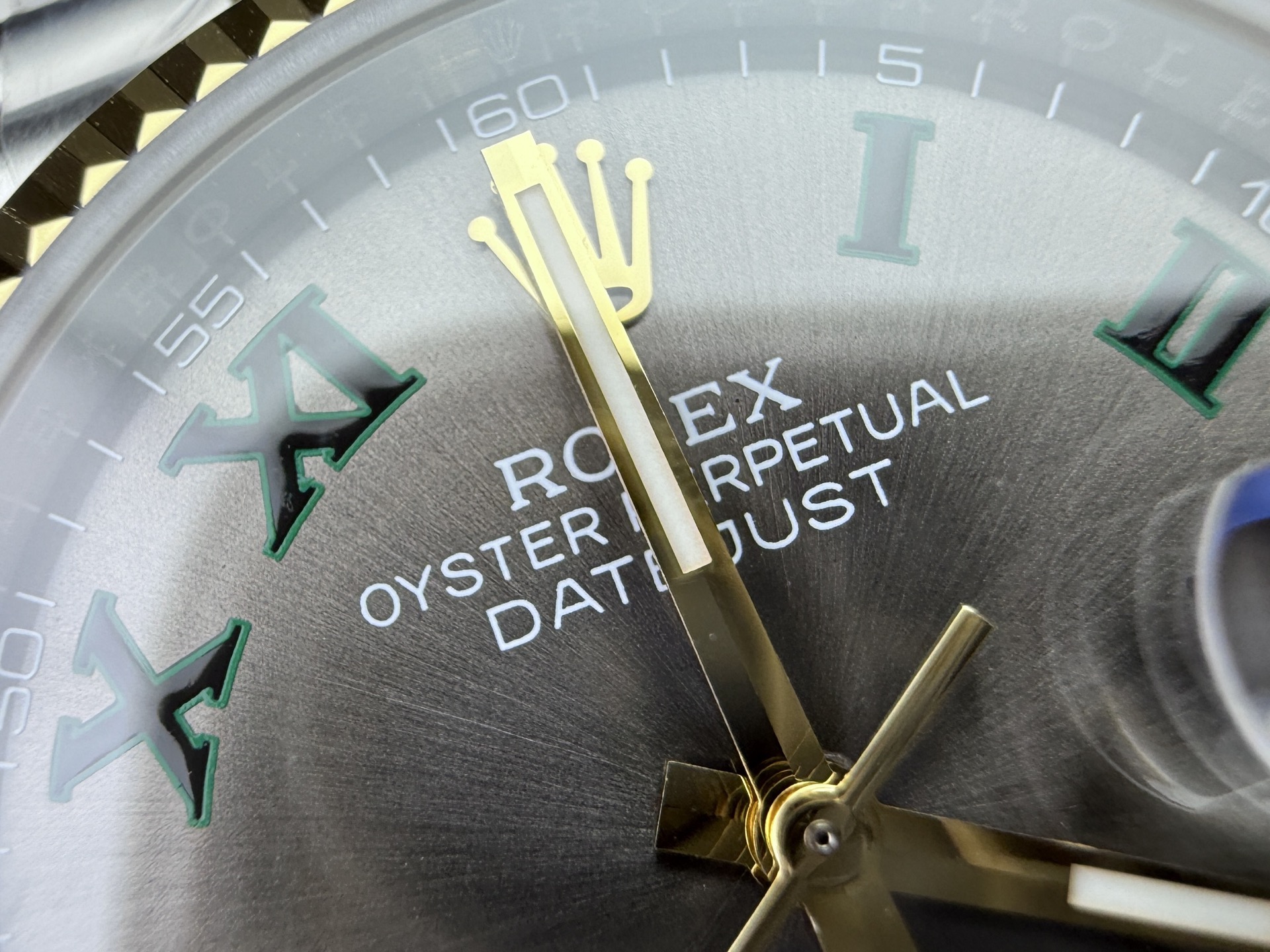 GS Factory Rolex Datejust 36mm Two-Tone Green Roman – 2836 Movement