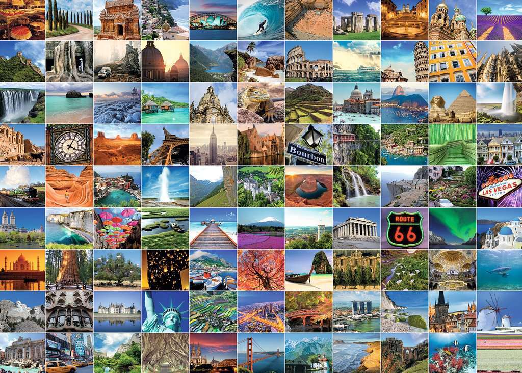 99 Beautiful Places 1000 Piece Puzzle