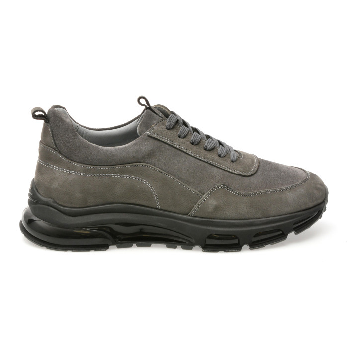 Pantofi sport GRYXX gri, MS2001, din nabuc