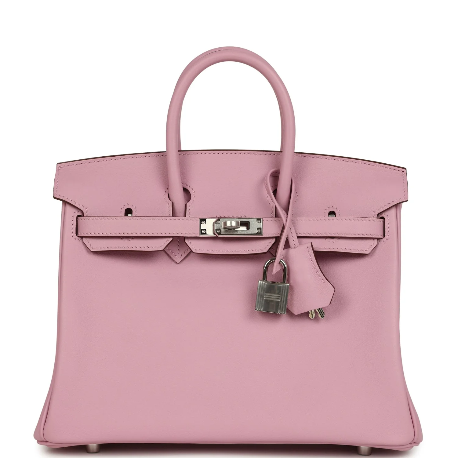 Hermes Birkin 25 Mauve Sylvestre Swift Palladium Hardware