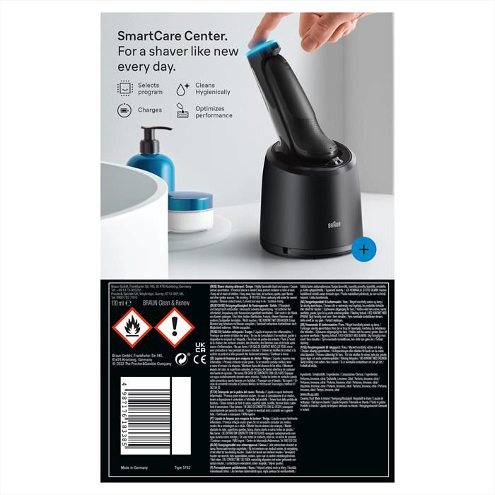 BRAUN - Rasoio SERIES 5 52-N7200CC-NERO