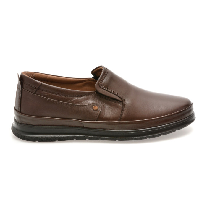 Pantofi BITE THE BULLET maro, RZ006, din piele naturala
