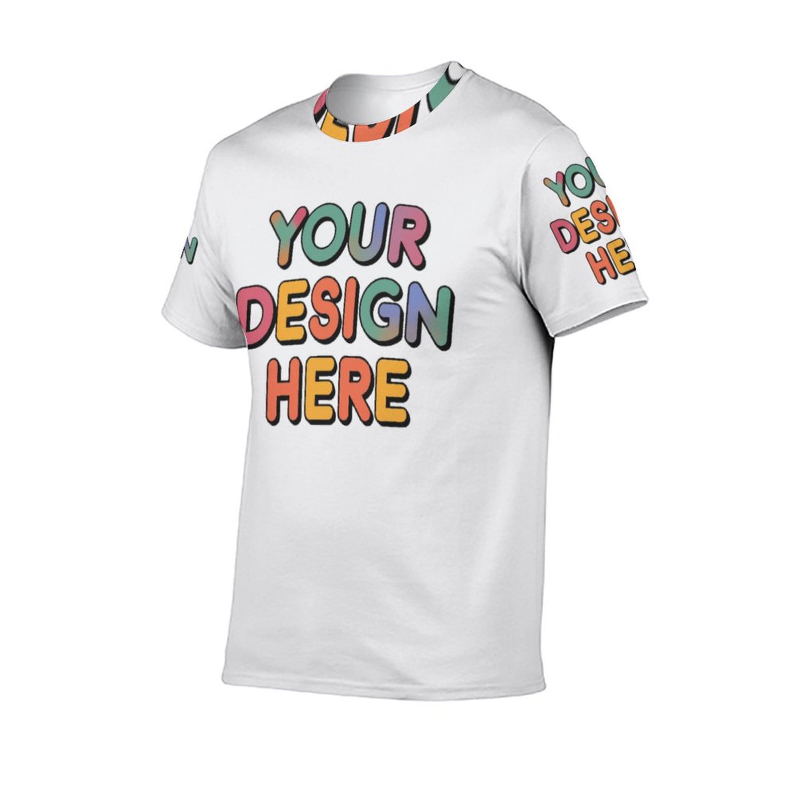 Personalized Custom Men’s Classic Round Neck All-Over Print Tee