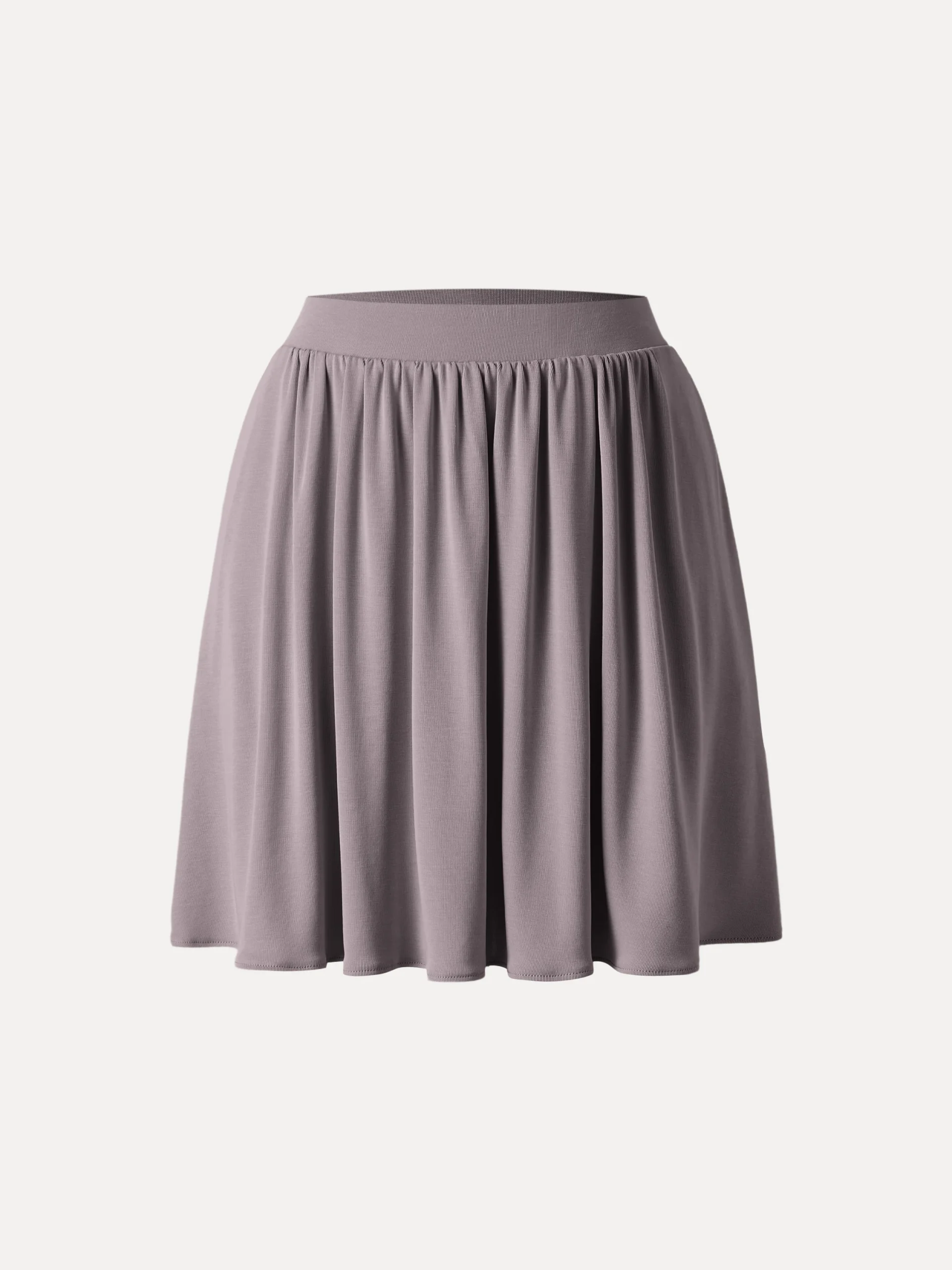Sandwashed Mid Rise Pull-on Mini Skirt with Pockets