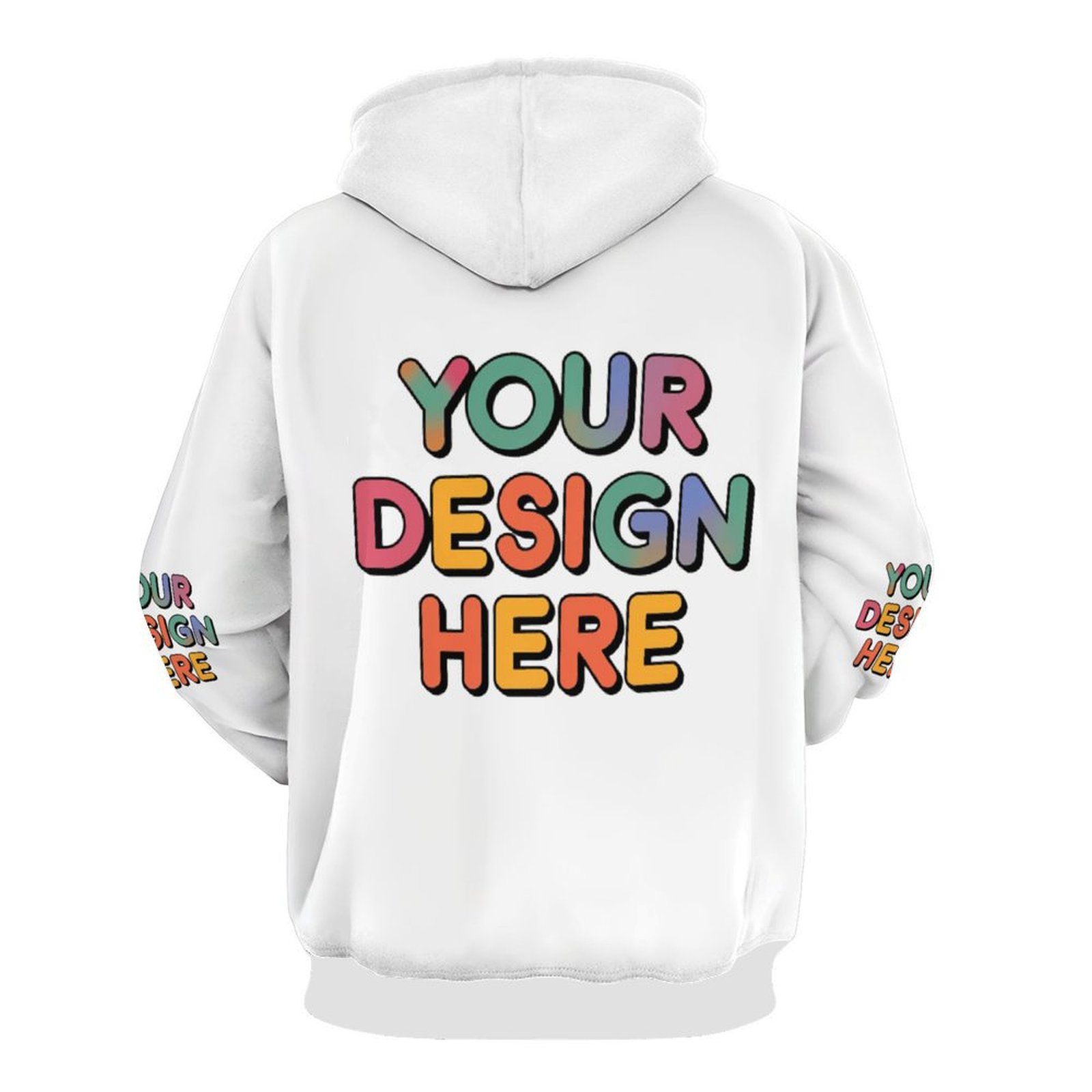 Customized Men’s Printed Hoodie (Double Hat All-Over Print, Unisex)