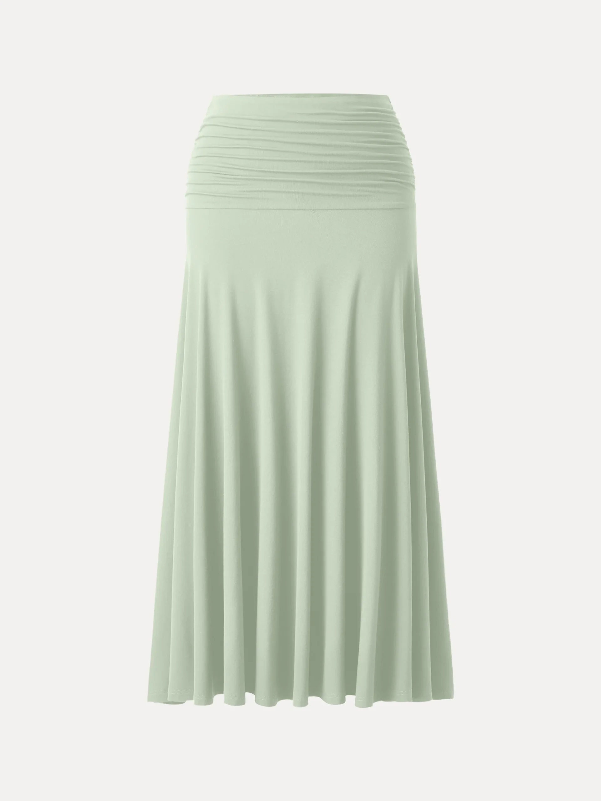 Ultrasoft Mid Rise A-line Ruched Maxi Skirt