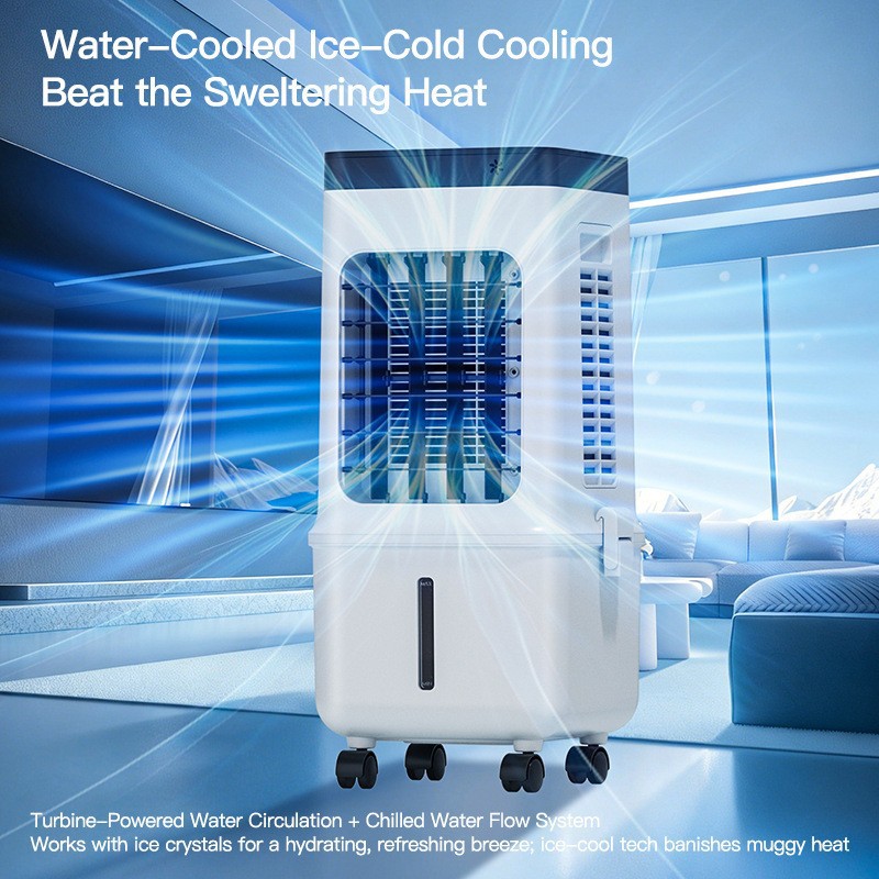 Foreign Trade Cooling Fan Air Conditioner Fan Household Refrigeration Small Mobile Water-Cooled Air Conditioning Fan Cross-Border Air Cooler