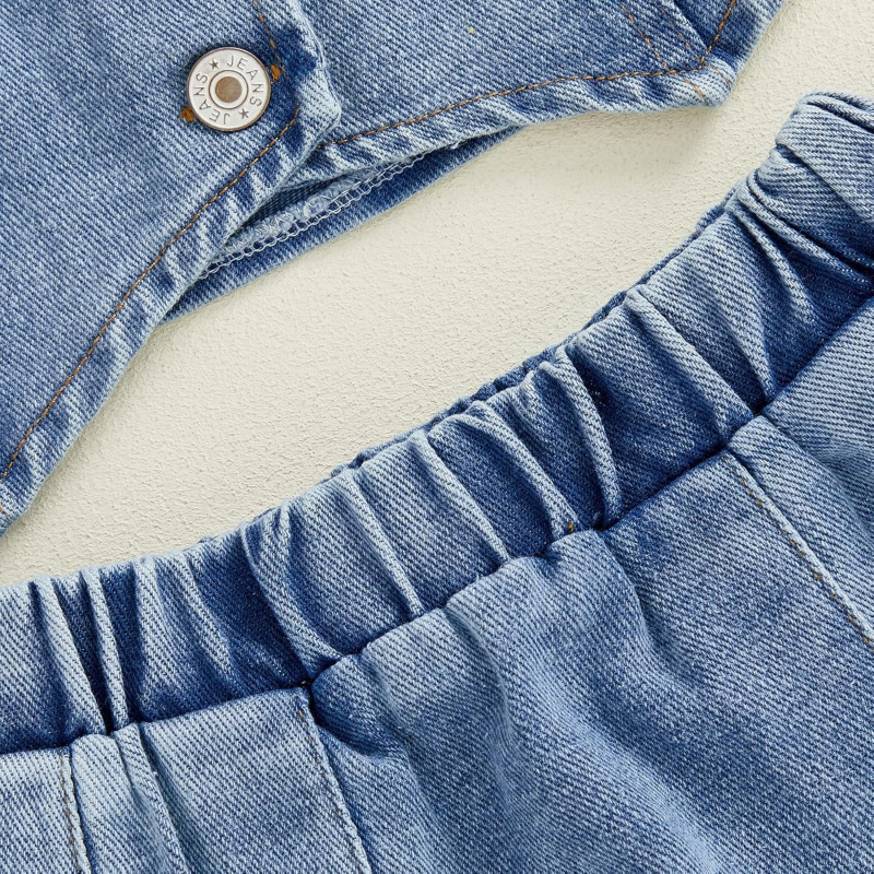 Kid Toddler Girls Denim Outfit
