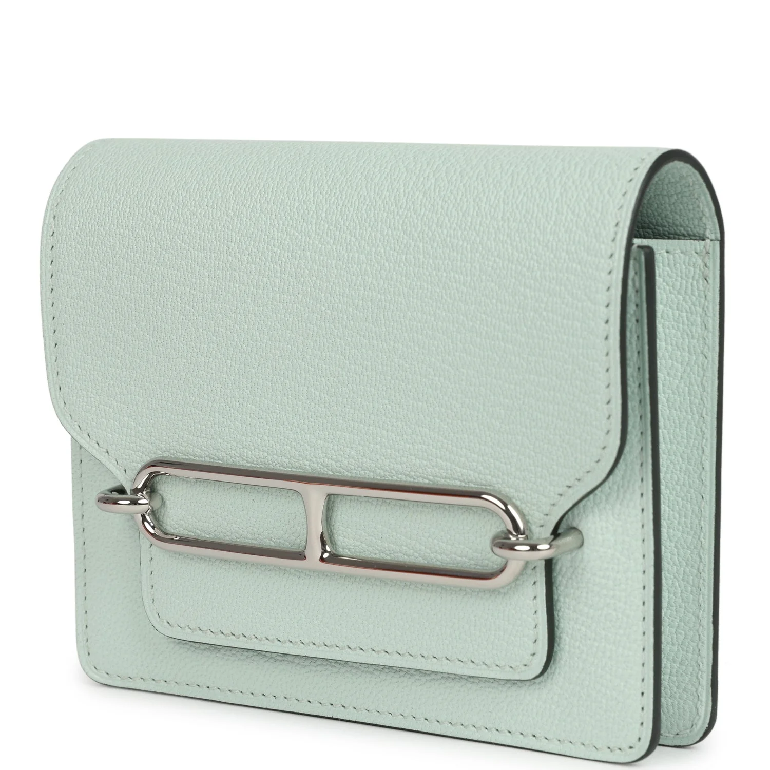 Hermes Roulis Slim Wallet Vert Fizz Chevre Palladium Hardware