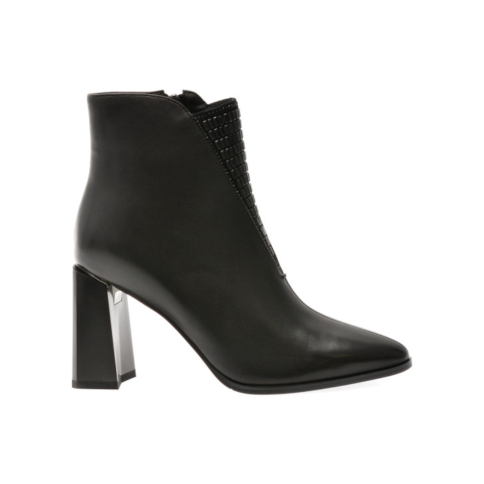 Botine EPICA negre, D135, din piele naturala