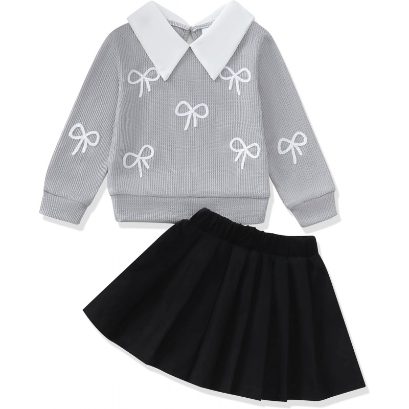 Toddler Baby Girl Fall Winter Skirt Set