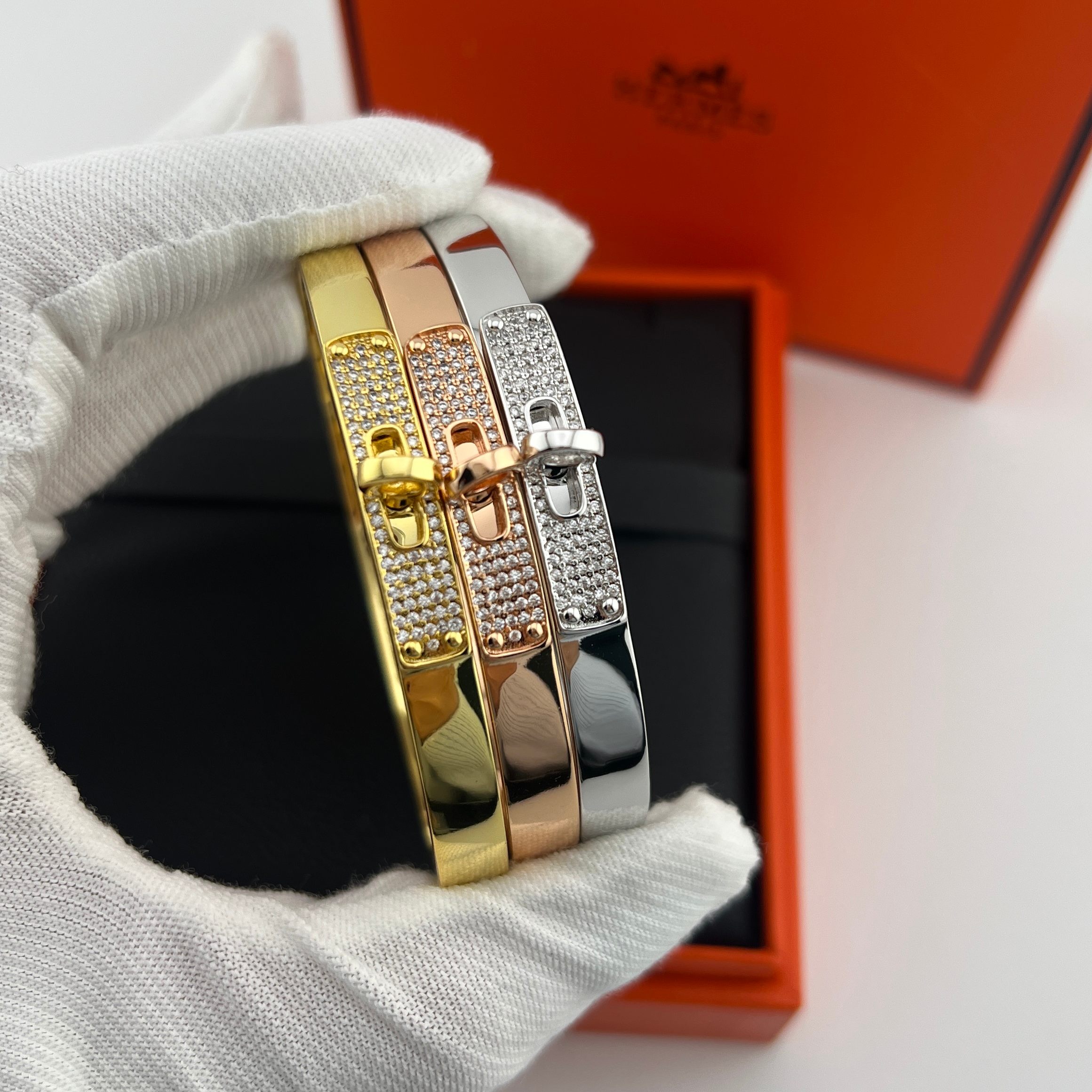 Kelly half-diamond bracelet - Artisantouchss