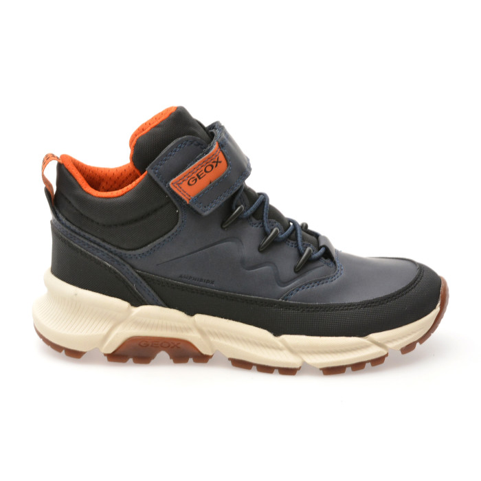Ghete GEOX bleumarin, J36LCG, din piele ecologica