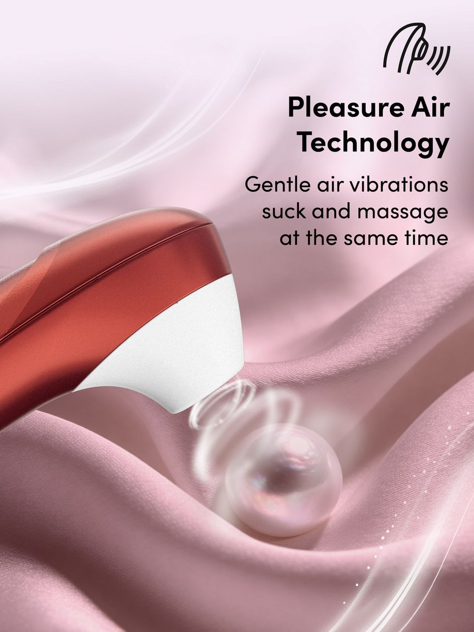 Womanizer Pro Bordeaux Red Rechargeable Clitoral Suction Stimulator