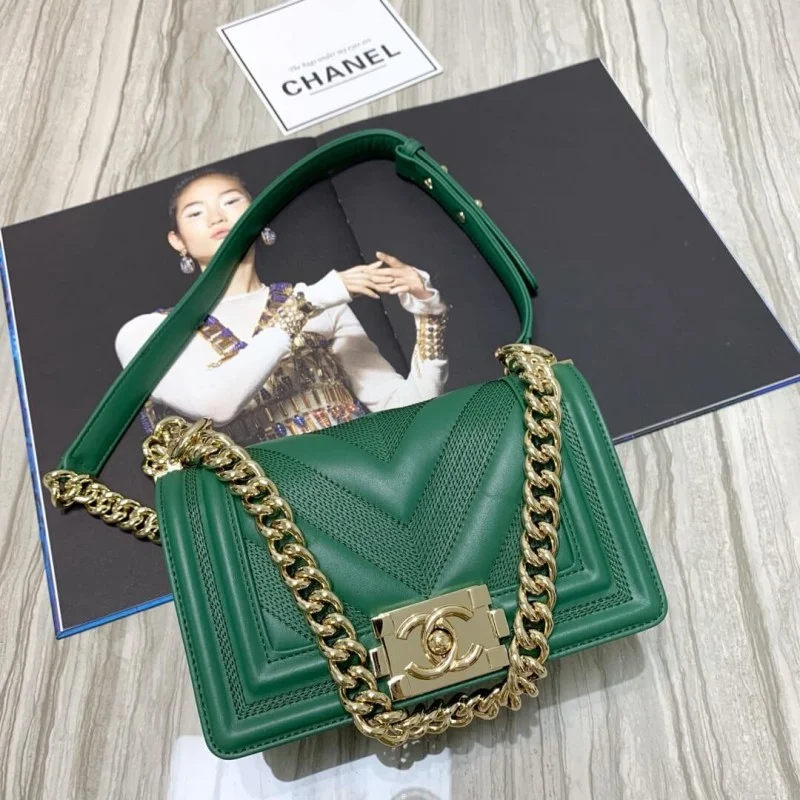 Chanel Calfskin Small Boy Chanel Handbag A67085
