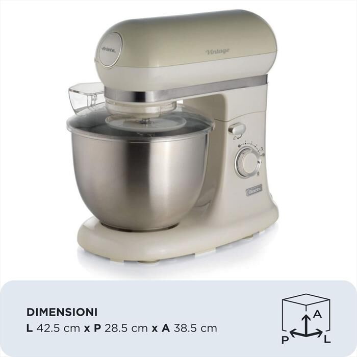 ARIETE - 1588 Vintage Impastatrice Planetaria 5,5L-beige