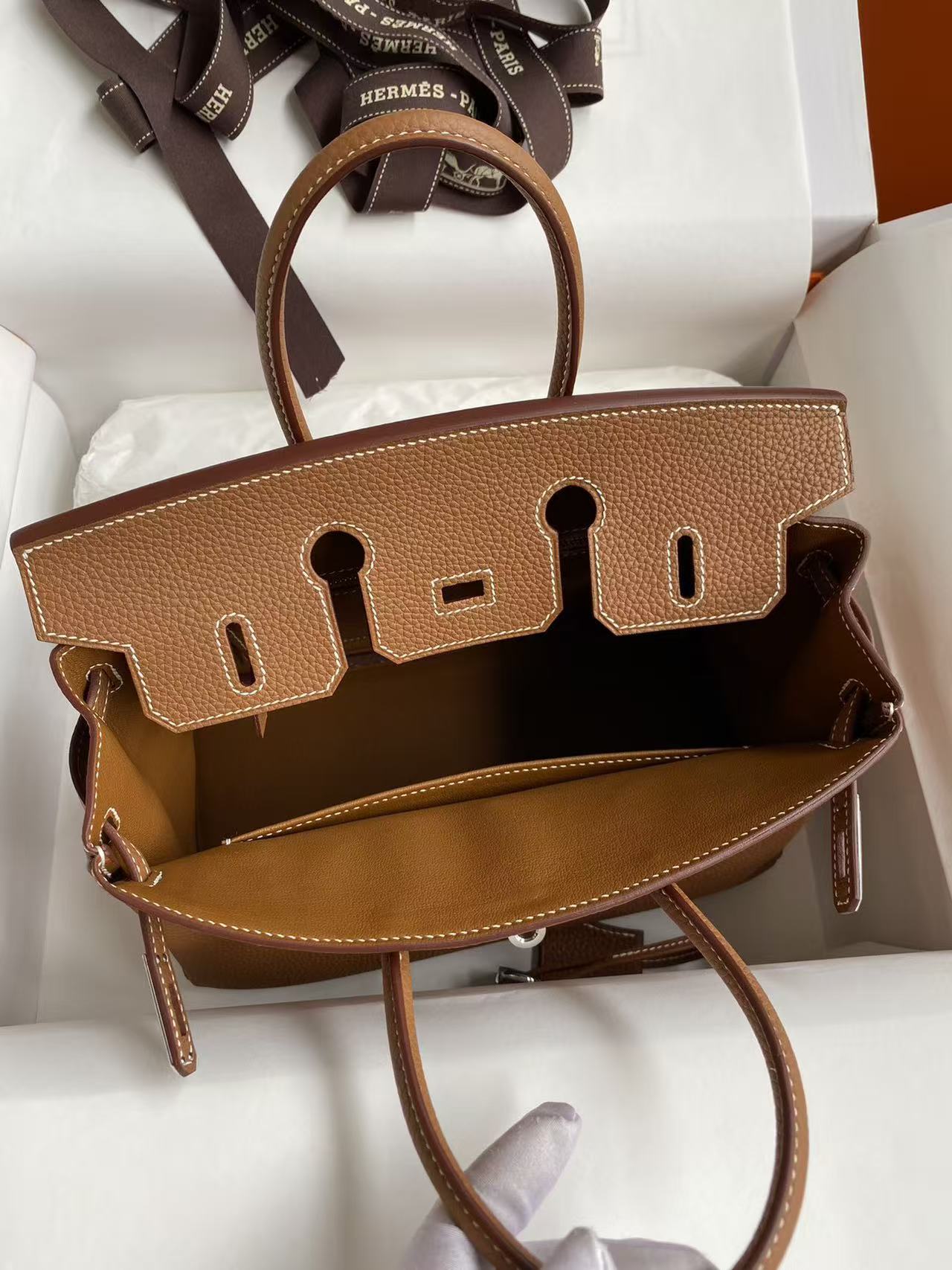 Hermès Birkin 40cm Golden Brown Customized