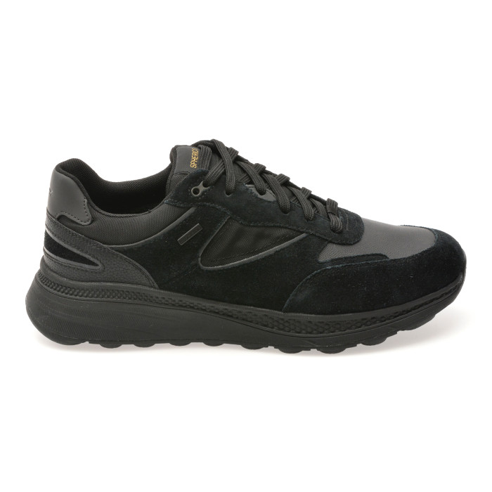 Pantofi sport GEOX negri, U46HGA, din piele naturala
