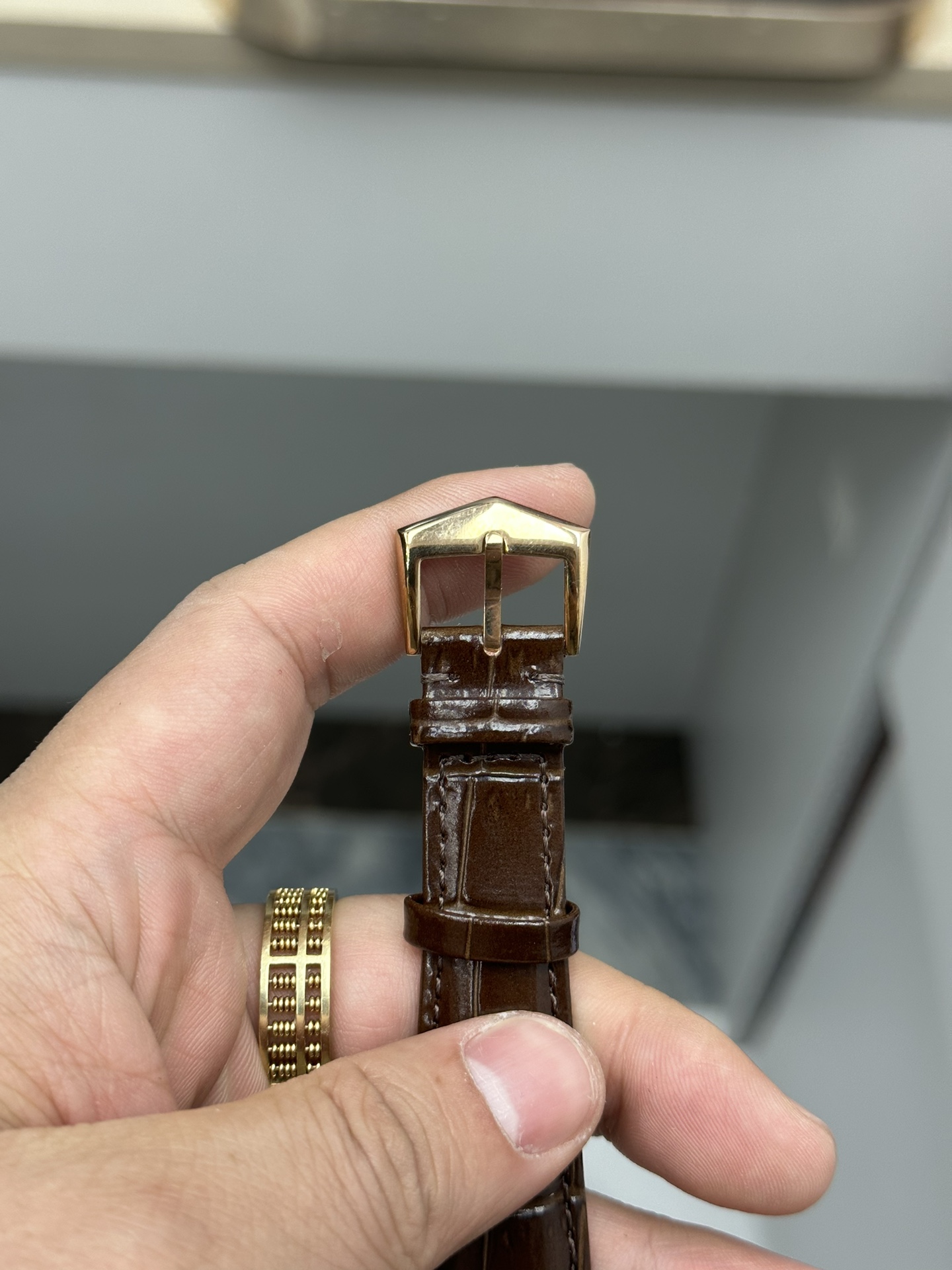 Patek Philippe Calatrava Small Seconds White Dial Leather Strap 6119R 001 Watch