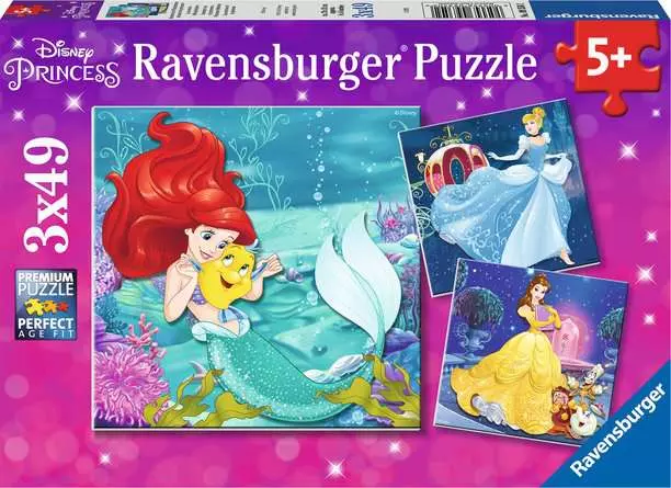 Children’s Jigsaw Puzzle Disney Princess Adventure - 3x49 Pieces Puzzle