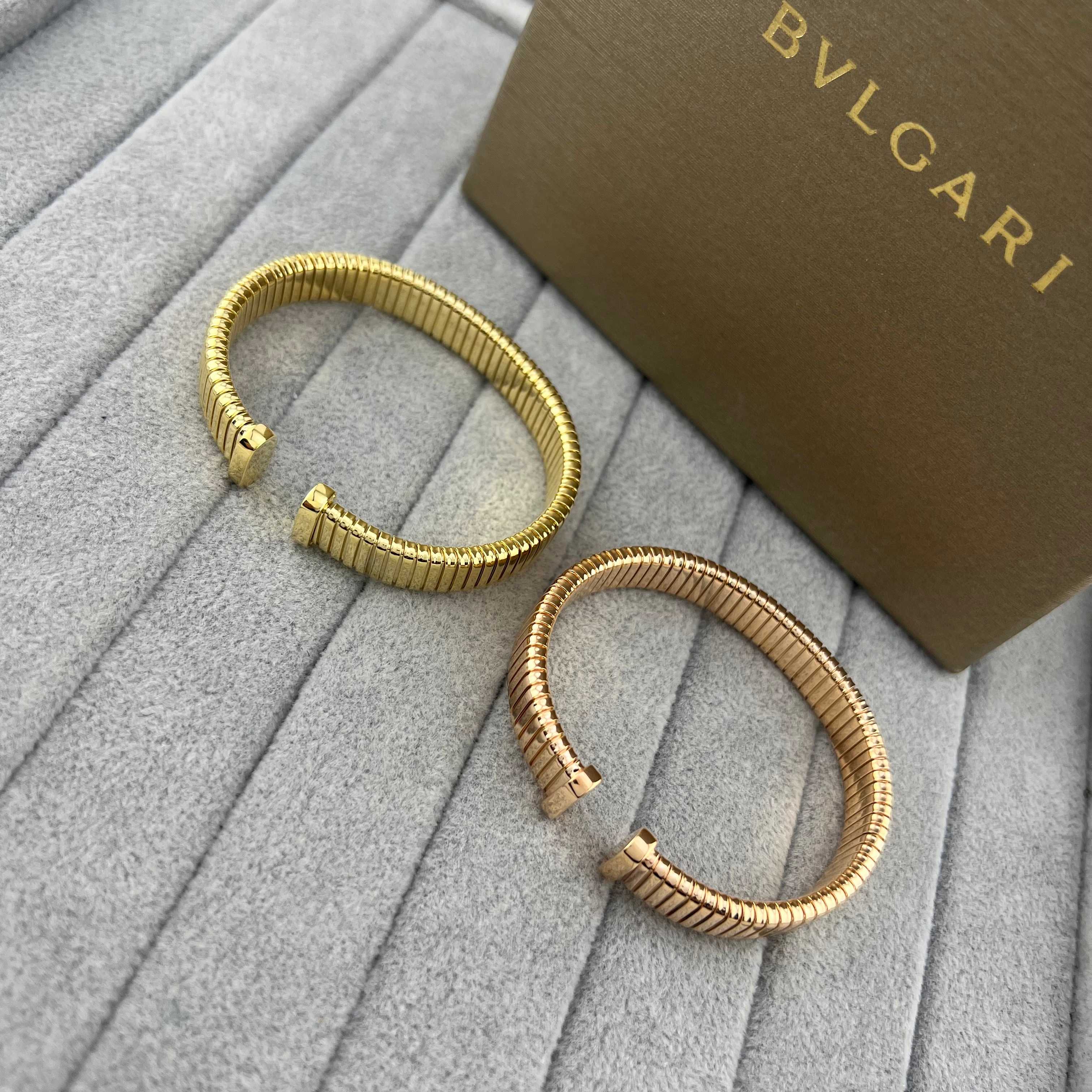 Yellow gold/rose gold spring bracelet - Artisantouchss
