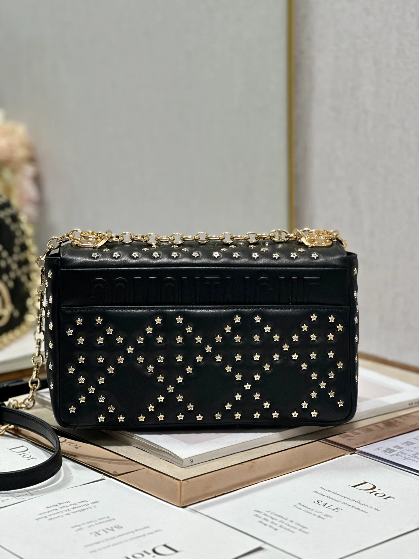 Medium Caro Bag Black/White For Women 10in/25.5cm