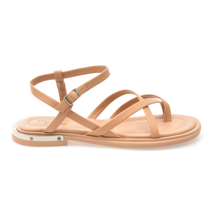 Sandale FLAVIA PASSINI nude, V951G60, din piele naturala