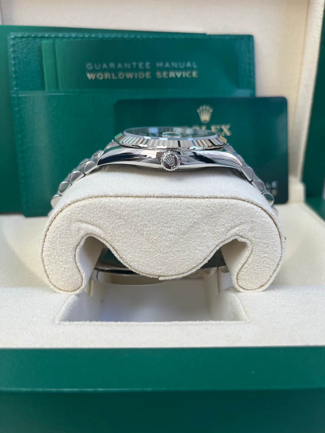 Rolex Datejust 41'Mint Green' 126334 Steel & White Gold