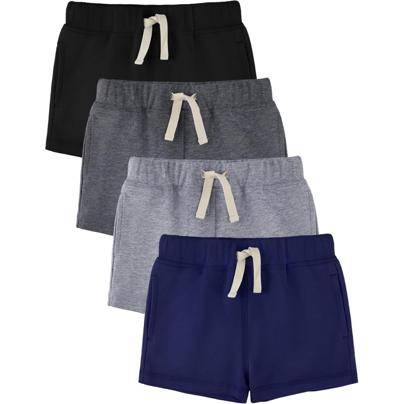 VAELIRAEL Baby Boys Shorts 4-Pack 0-24M