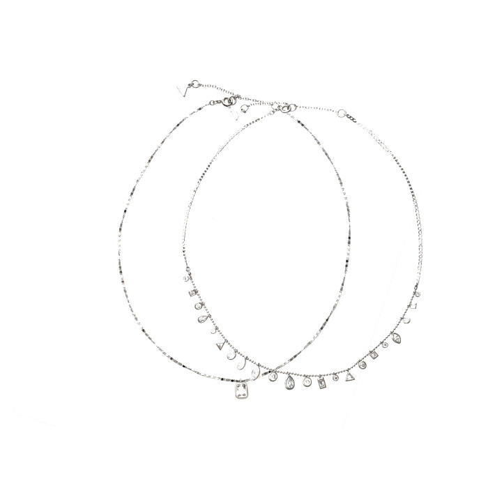 Colier ALDO argintiu, FOETHA 973, din metal