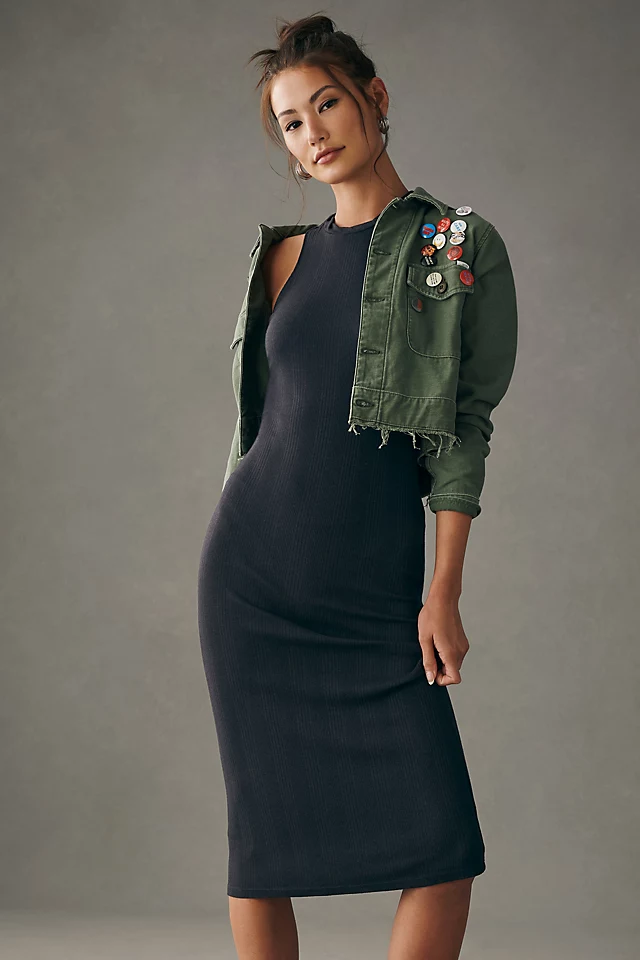 Slim Racer Dress BLACK