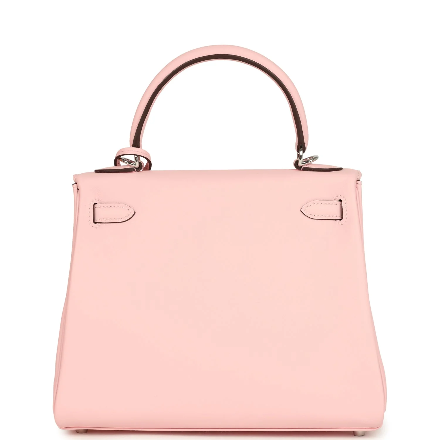 Hermes Kelly Retourne 25 Rose Sakura Swift Palladium Hardware
