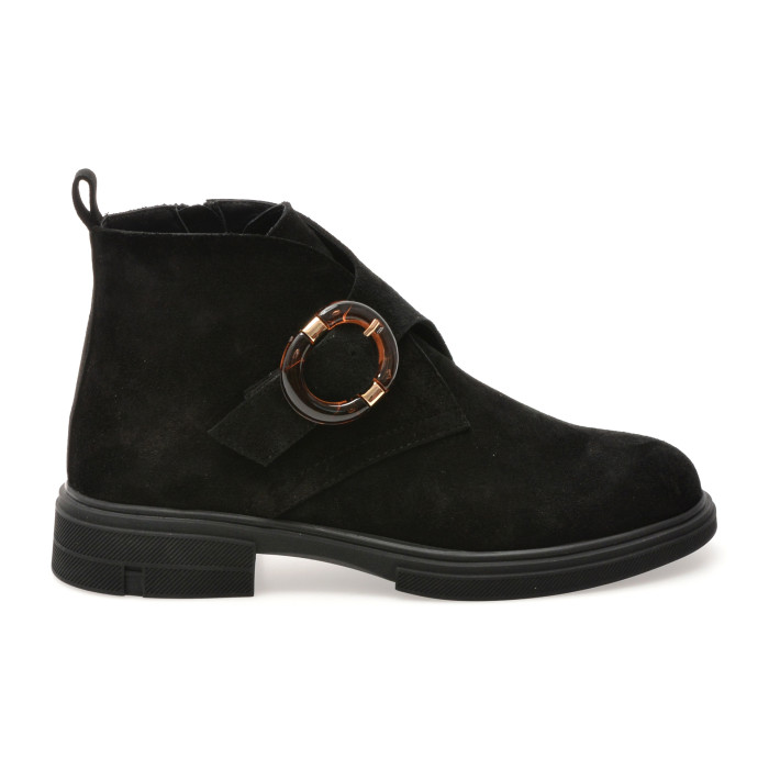 Ghete EPICA negre, 1735072, din piele intoarsa