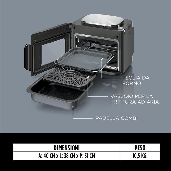 NINJA - Fornetto elettrico COMBI COOKER NINJA SFP700EU-Grigio