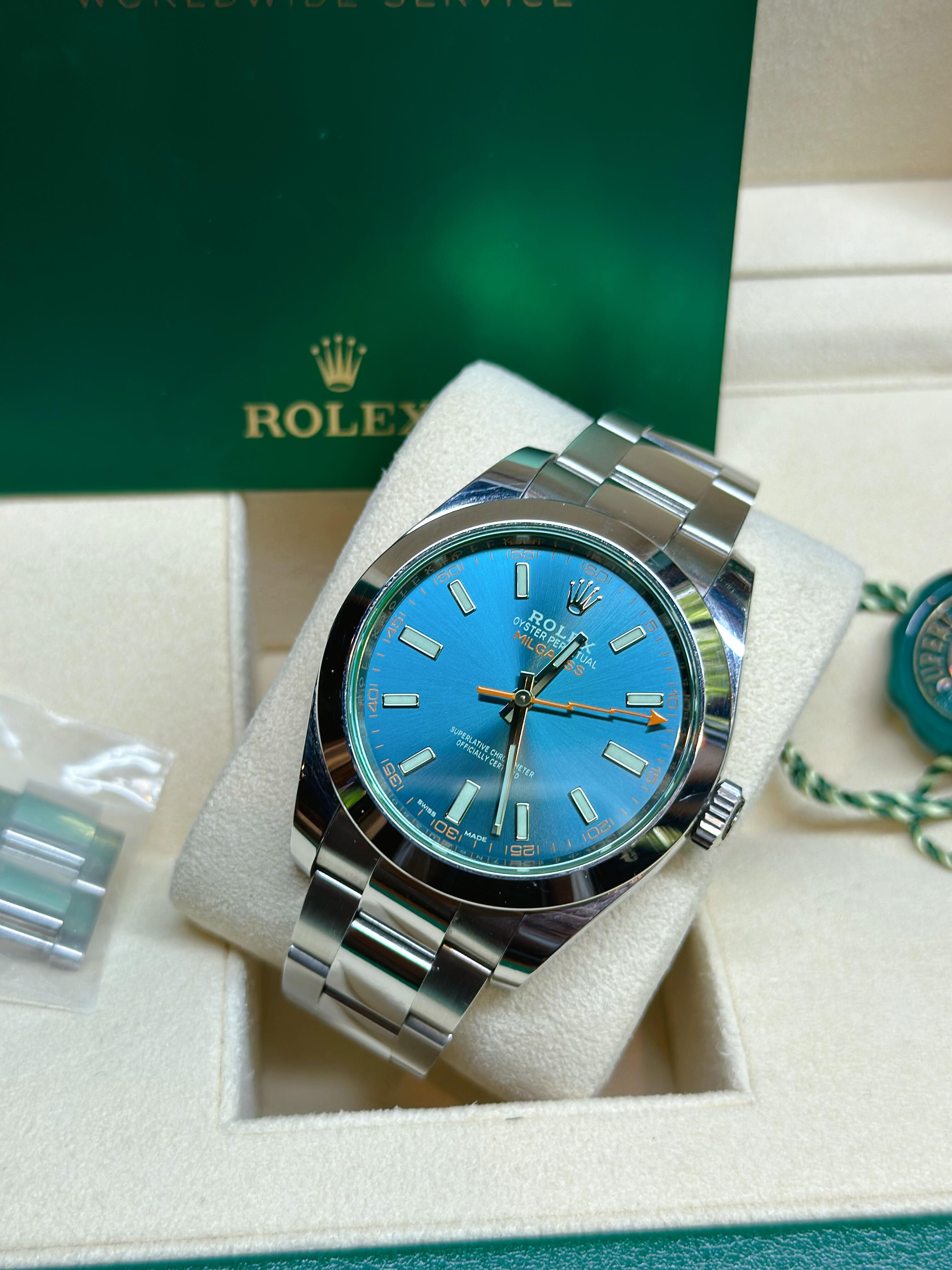 Rolex MILGAUSS Oyster, 40 mm, Oystersteel M116400GV